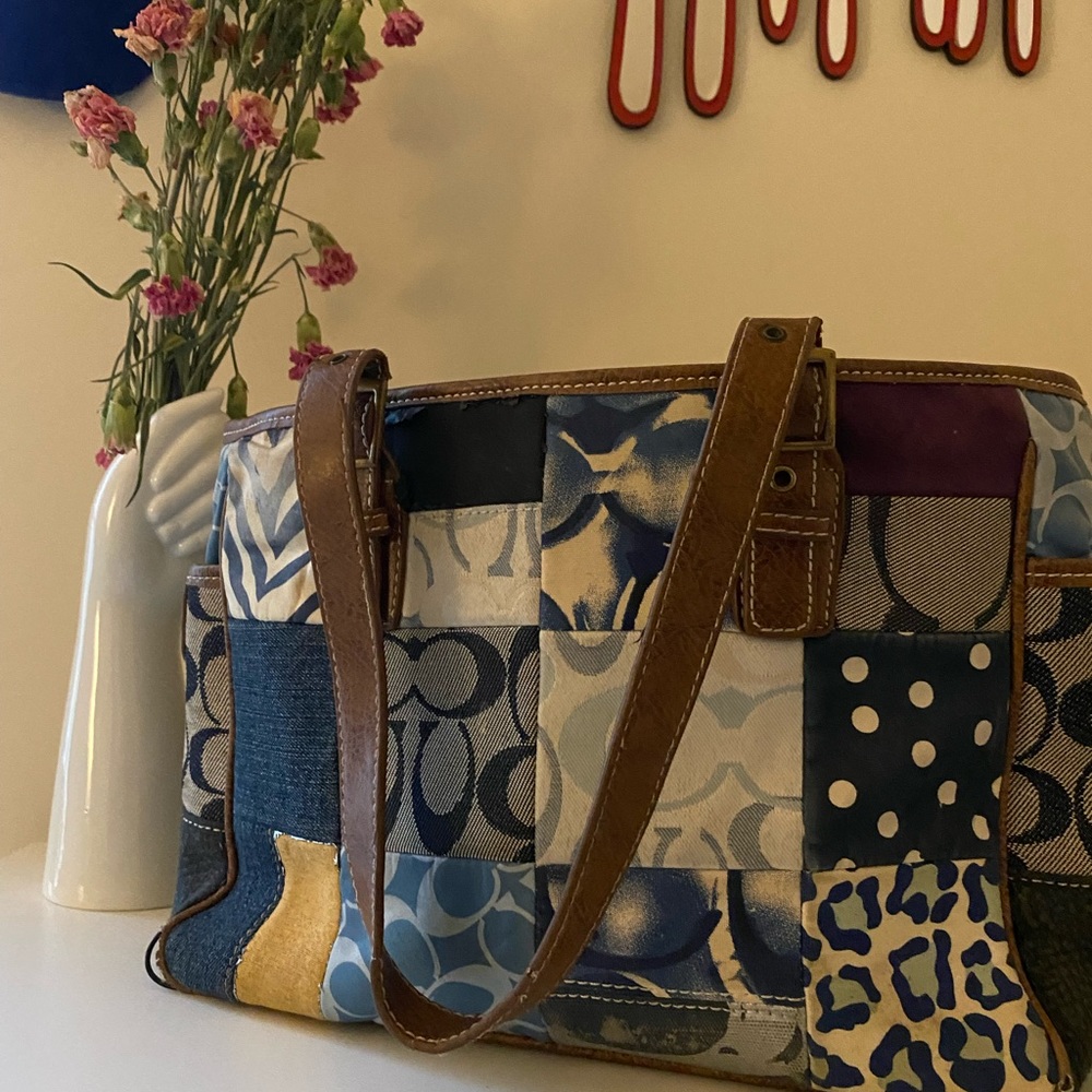 COACH Vintage bag. Checkered patterns